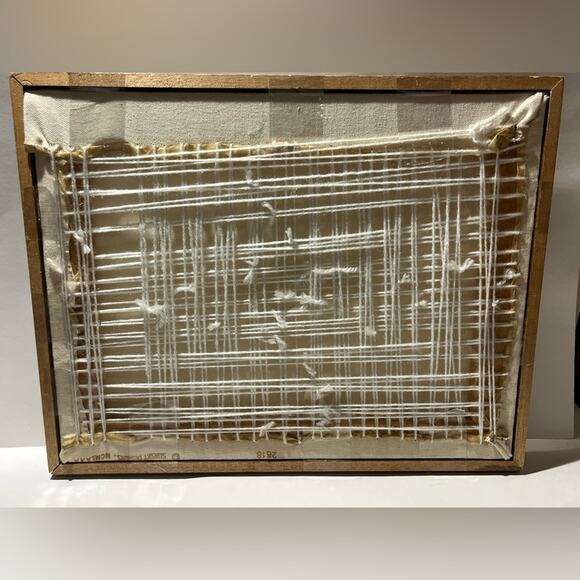 Vintage 1980 handmade crewel embroidered children’s wall art - Picture 10 of 13